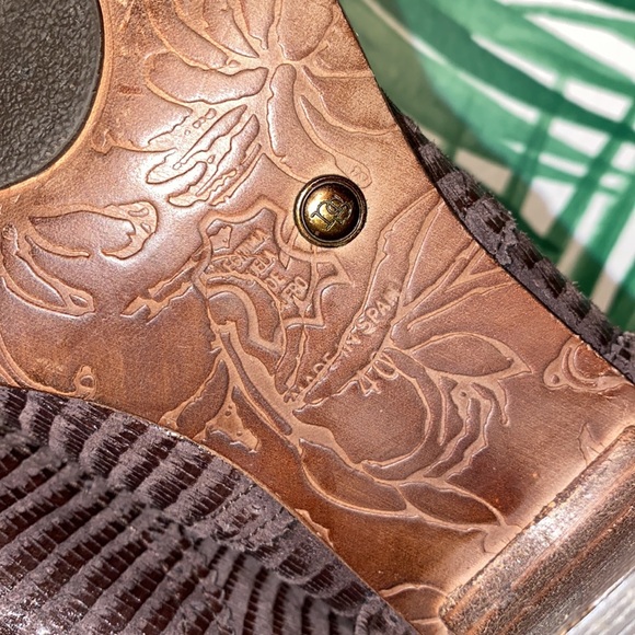 Neosens Brown Reptile Embossed Leather Ankle Boots Women’s 40/9.5-10 - Picture 10 of 11